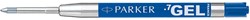 Parker Quink recharge pour stylo bille, pointe moyenne, bleu, sous blister