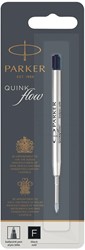 Parker Quinkflow recharge pour stylo bille, pointe fine, noir, sous blister
