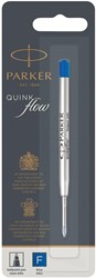 Parker Quinkflow recharge pour stylo bille, pointe fine, bleu, sous blister