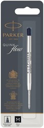 Parker Quinkflow recharge pour stylo bille, pointe moyenne, noir, sous blister