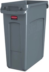 Rubbermaid collecteur Slim Jim, 60 l, gris