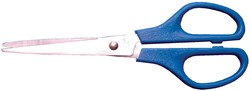 Bouhon ciseaux, ft 16 cm, droite, bouts pointus, inox, bleu