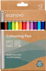 Econovo feutres, set de 12 pièces, couleures assorties