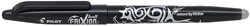 Pilot roller Frixion Ball, encre gel, noir
