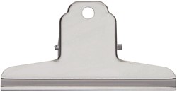 MAUL Pince-papier Bulldog basic, chromé largeur 100 mm, argent clair, boîte de 10 pièces