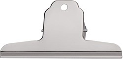MAUL Pince-papier Bulldog basic, chromé largeur 120 mm , argent clair, boîte de 10 pièces