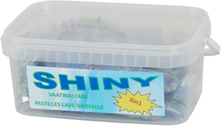 Tablettes lave-vaisselle Shiny <br>Boîte de 56 pièces
