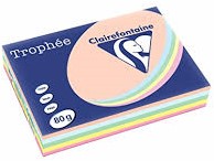 Clairefontaine A5 80g rose 2914 FSC <br>Par paquet de 500 feuilles