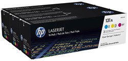 Toner HP U0SL1AM cyan/magenta/jaune 131A pack de 3