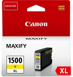 Cartouche Canon 9195B001 PGI1500XL jaune <br>Cartouche, jaune