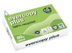 Evercopy Plus 80g 420x297 <br>Par paquet de 500 feuilles