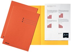 Esselte chemise de classement, orange, carton de 180 g/m², paquet de 100 pièces