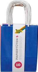 Folia sac papier kraft, 110-125 g/m², couleurs assorties, paquet de 10 pièces