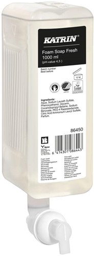 Katrin savon mousse Fresh, flacon de 1000 ml