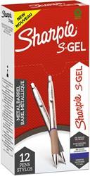 Sharpie S-gel roller, pointe moyenne, par pièce, couleurs métalliques assorties