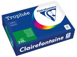 Clairefontaine A4 210g vert billard 2215 FSC <br>Par paquet de 250 feuilles