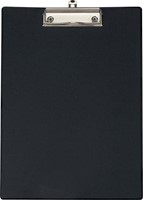 MAUL Porte-bloc PVC A4 portrait, plastifié, avec pochette transparante, noir