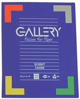 Gallery cahier, 72 pages, quadrillé 5 mm