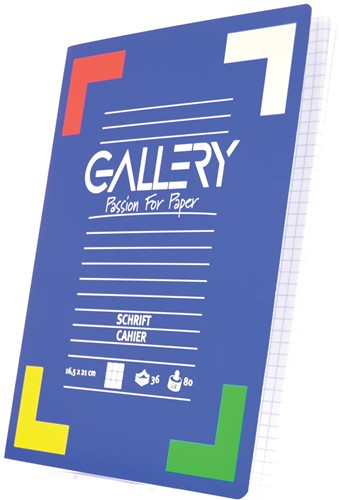 Gallery cahier, 72 pages, quadrillé 5 mm-3