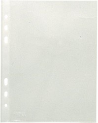 Esselte pochette perforée, ft A5, en PP, 6 trous, boîte de 100 pièces