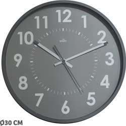 Orium by CEP horloge murale, quartz, diamètre 30 cm, gris