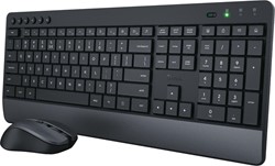 Trust Trezo clavier et souris sans fil, en plastique recyclée, qwerty