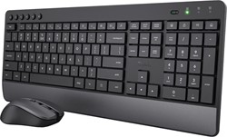 Trust Trezo clavier et souris sans fil, en plastique recyclée, azerty