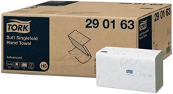 Tork essuie-mains en papier Advanced, 2 plis, 250 feuilles, système H3, blanc, paquet de 15 pièces