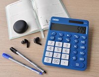 Desq calculatrice de bureau New Generation XLarge, bleu foncé-1