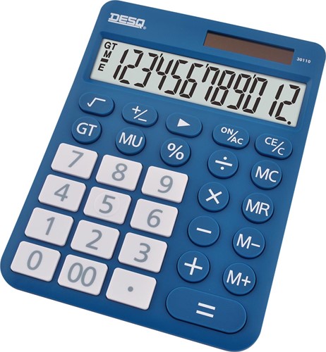 Desq calculatrice de bureau New Generation XLarge, bleu foncé-3