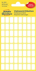 Avery Etiquettes blanches ft 13 x 8 mm (l x h), 384 pièces