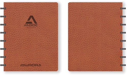 Adoc Business cahier, ft A5, 144 pages, quadrillé 5 mm, brun