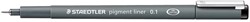 Staedtler pigment liner fineliner, pointe ronde, largeur de trait 0,1 mm, noir