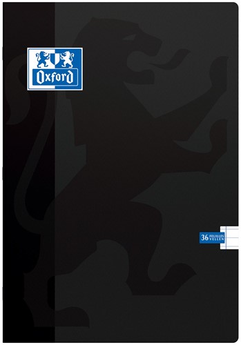 Oxford School cahier, ft A4, 72 pages (36 feuilles), avec marge, ligné, couleurs assorties-3
