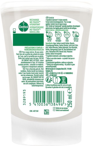 Dettol No Touch savon mains Hydrate, aloe vera et bambou, recharge de 250 ml-2