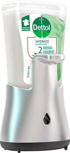 Dettol no touch distributeur savon, aloe vera et bambou, automatique, recharge 250 ml