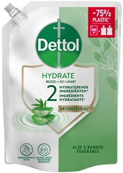 Dettol savon mains Hydrate, aloe vera et bambou, recharge de 500 ml