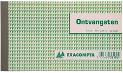 Exacompta reçus, ft 10,5 x 18 cm, néerlandais, dupli (50 x 2 feuilles)