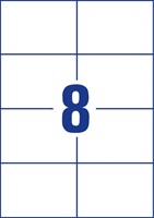 Avery Zweckform 3427, étiquettes universelles, Ultragrip, blanc, 100 feuilles, 105 x 74 mm-2