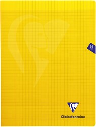 Clairefontaine cahier Mimesys pour ft A4+, 96 pages, couverture en PP, séyès, jaune
