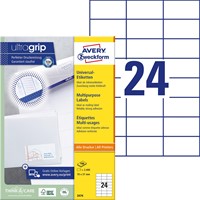 Avery Zweckform étiquette, ft 70 x 37 mm, 4.800 pièces-2