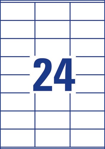 Avery Zweckform 3475, étiquettes universelles, Ultragrip, blanc, 200 feuilles, 70 x 36 mm-1