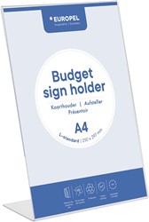 Europel présentoir de documents Budget, pied en L, ft A4