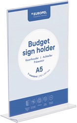 Europel présentoir de documents Budget, pied en T, ft A5