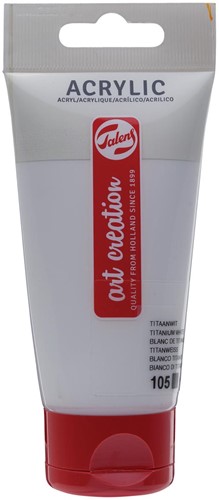 Talens Art Creation peinture acrylique, tube de 75 ml, blanc de titane
