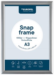 Europel cadre porte-affiche Premium, 25 mm, ft A3, argent
