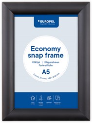 Europel cadre porte-affiche Economy, 25 mm, ft A5, noir