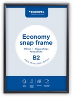Europel cadre porte-affiche Economy, 25 mm, ft B2, noir