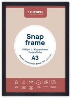 Europel cadre porte-affiche Premium Plus, 25 mm, A3, mat noir