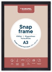 Europel cadre porte-affiche Premium Plus, 25 mm, A3, mat noir